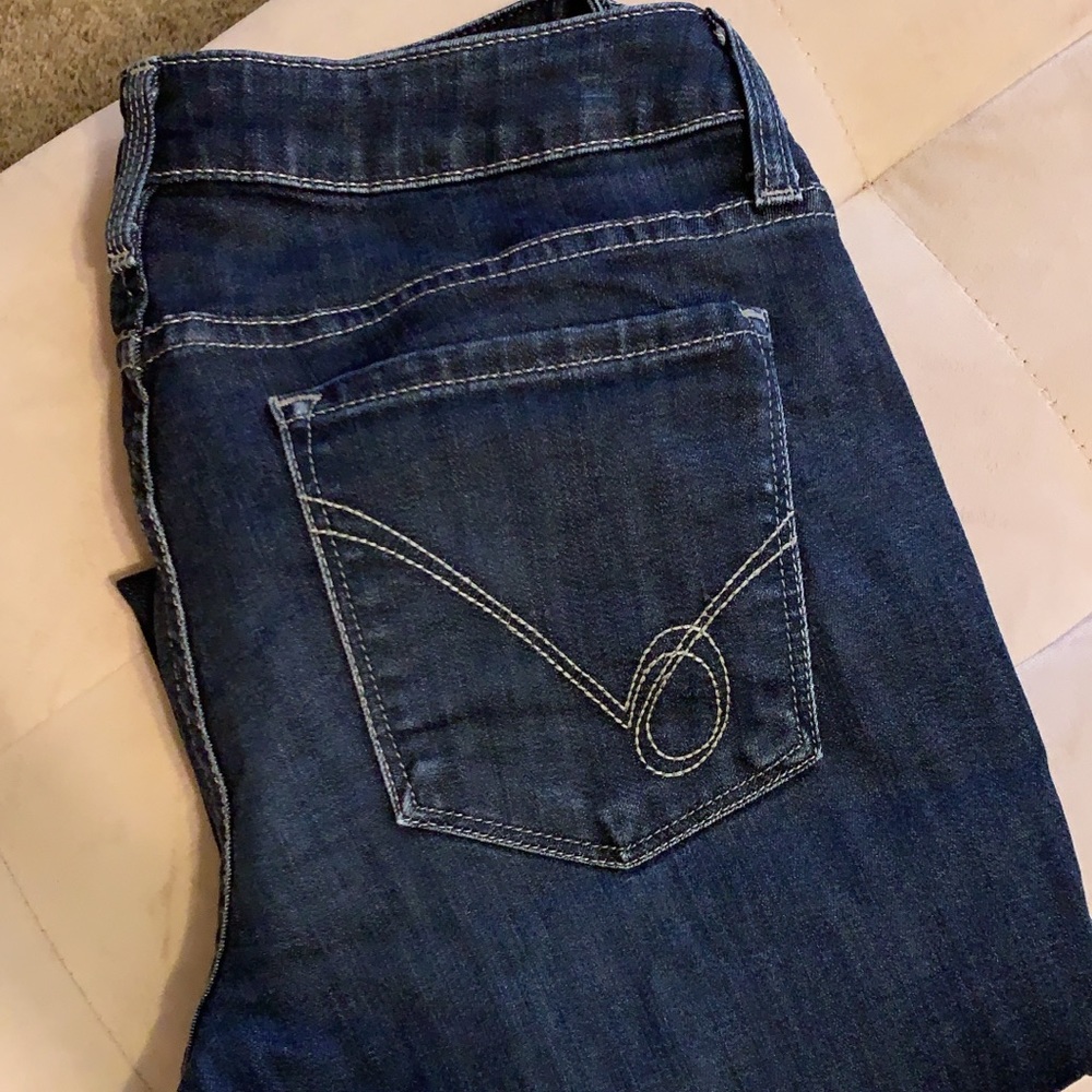 ❌SOLD❌ 2 Bebe Pairs of Dark Blue Skinny Jeans 💙👖